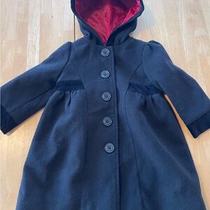 Heirlooms By Polly Flinders Black Dress Coat 12 Mos